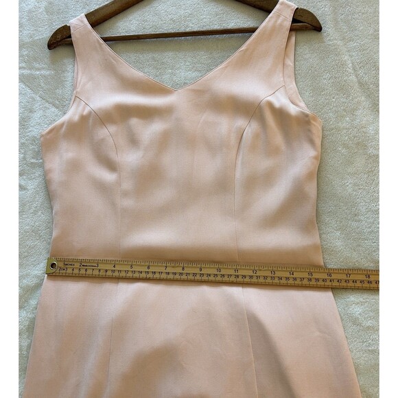 Tommy Bahama Dress 6 Pink Silk Sheath Simple Minimalist Capsule Staple Career - Picture 9 of 11